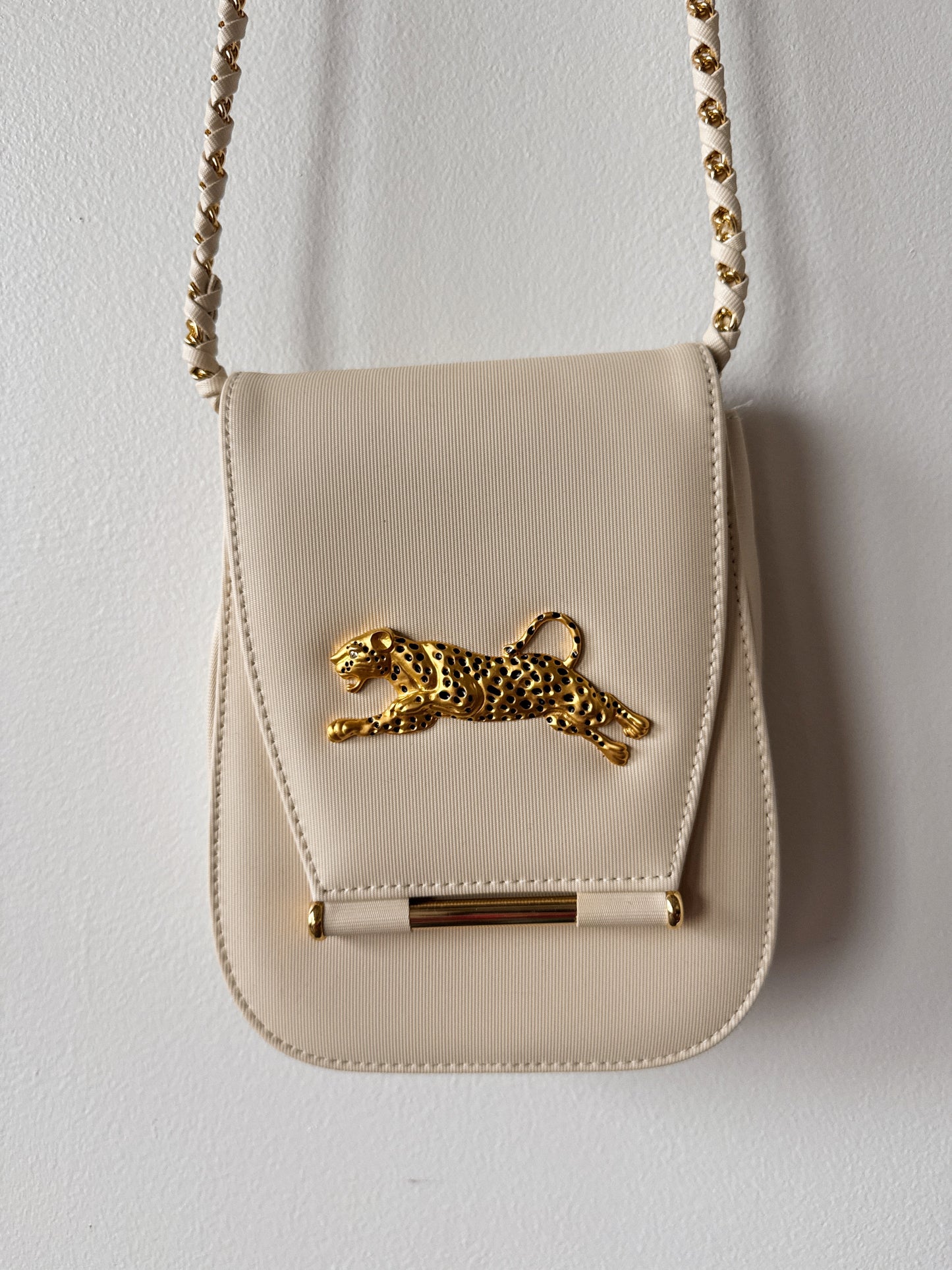 Leopard Flap 90s Faux Leather Crossbody Bag