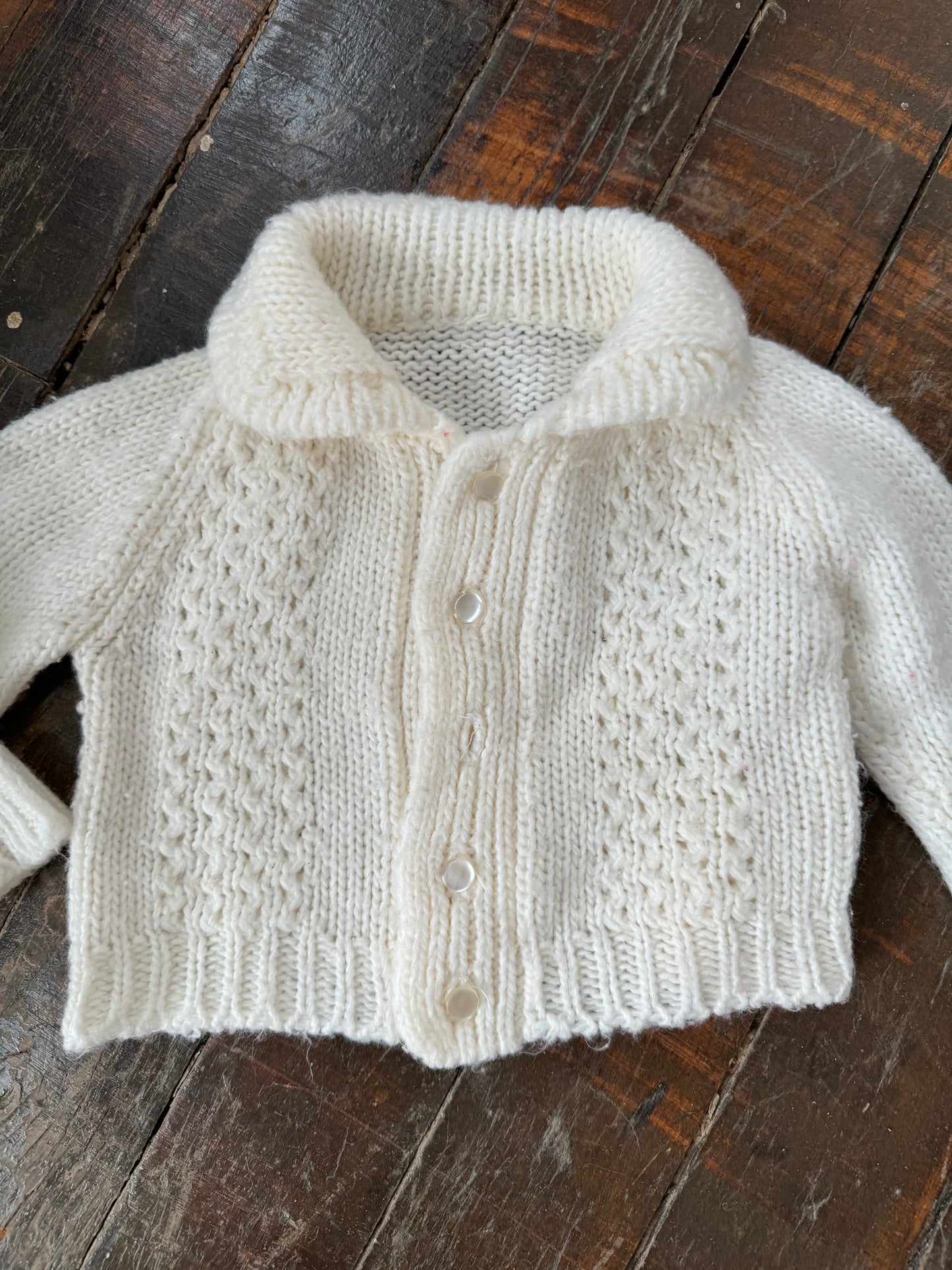 Super Soft White Cardigan (6mths)