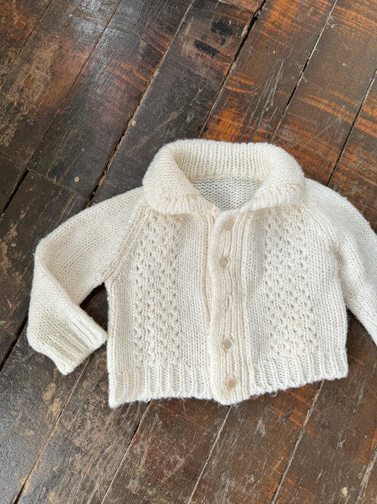 Super Soft White Cardigan (6mths)