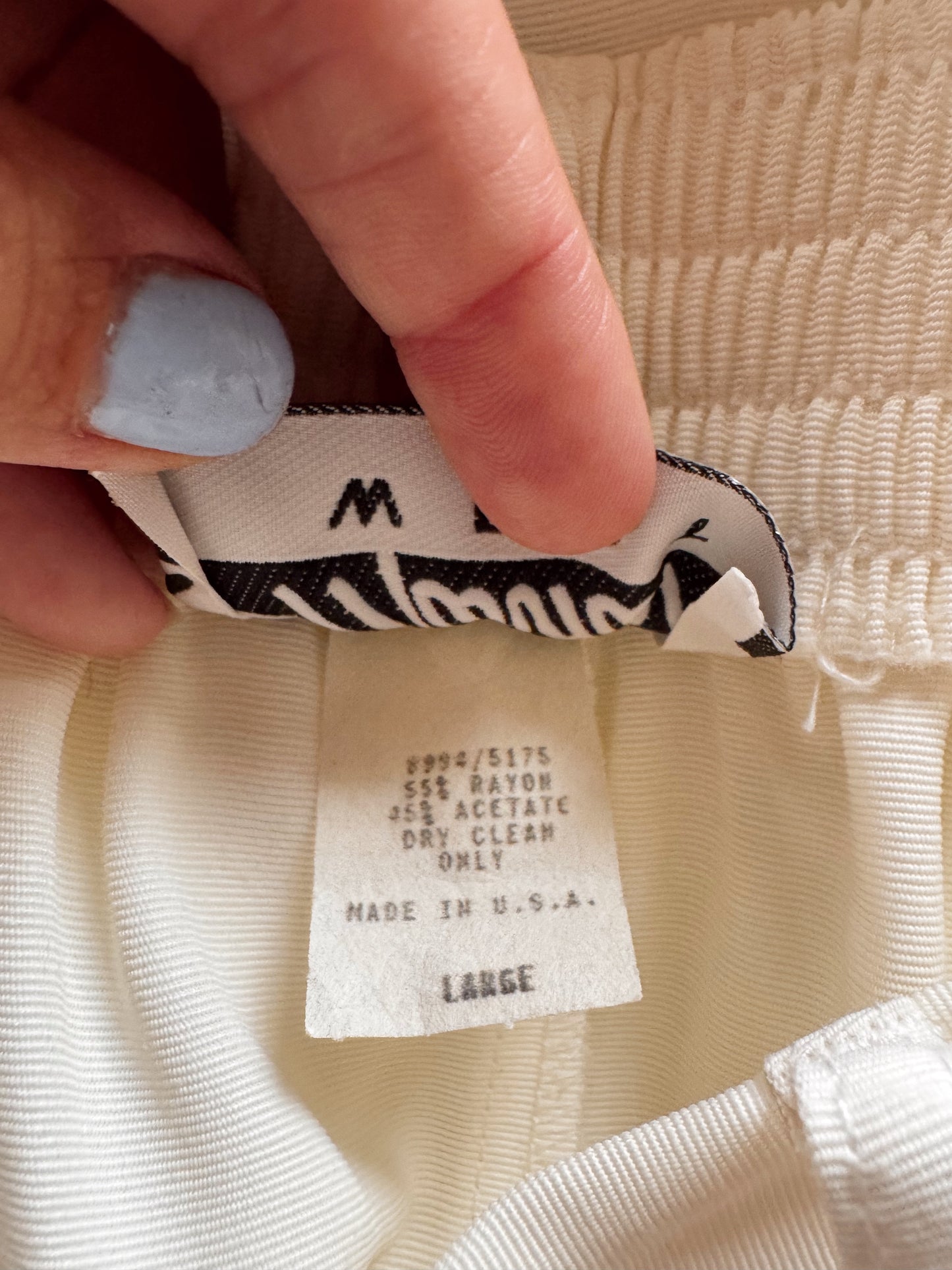 Rayon 80s Trouser Pant with Belt (27")