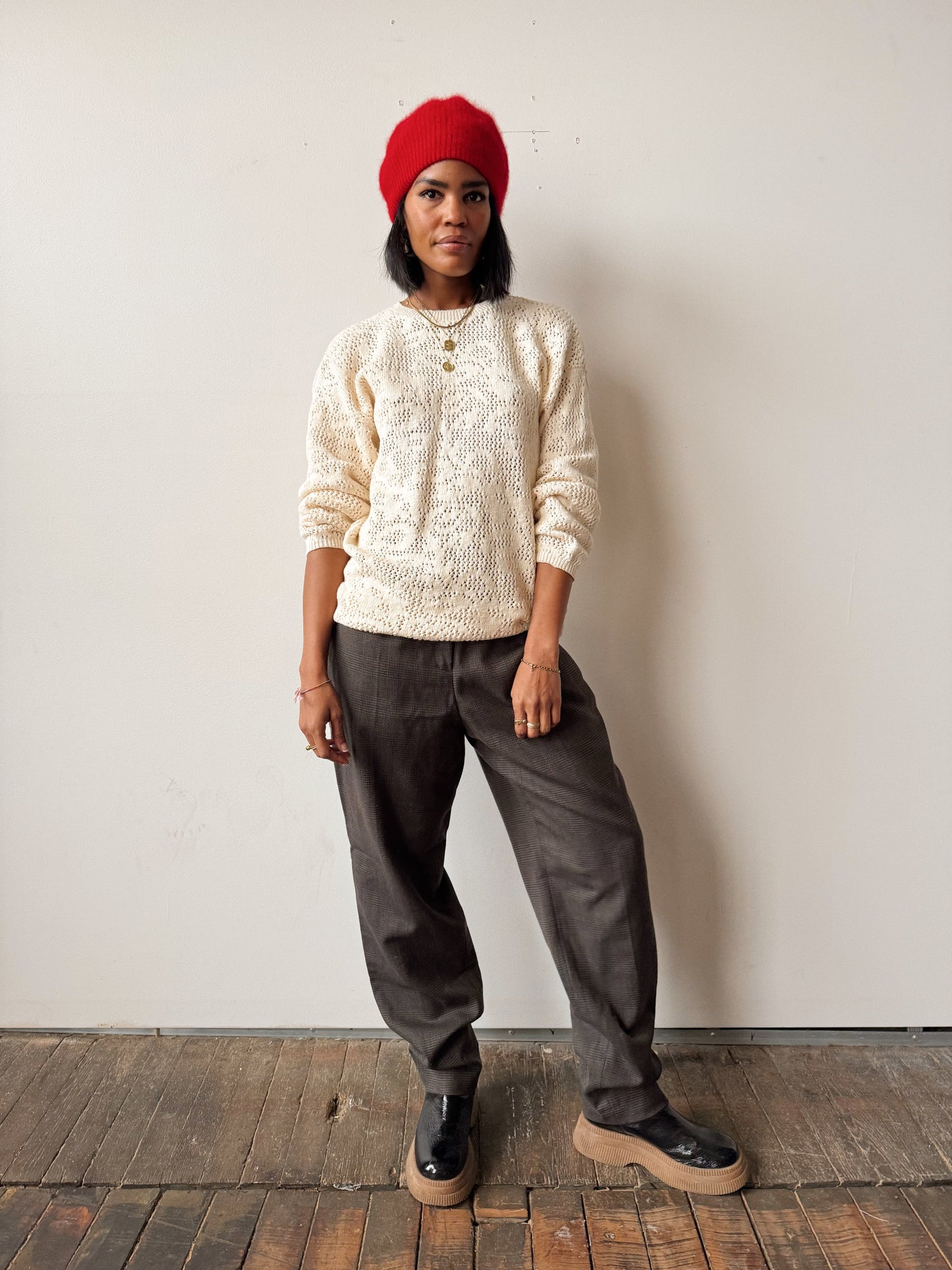 90s Villager Knit Sweater (M)