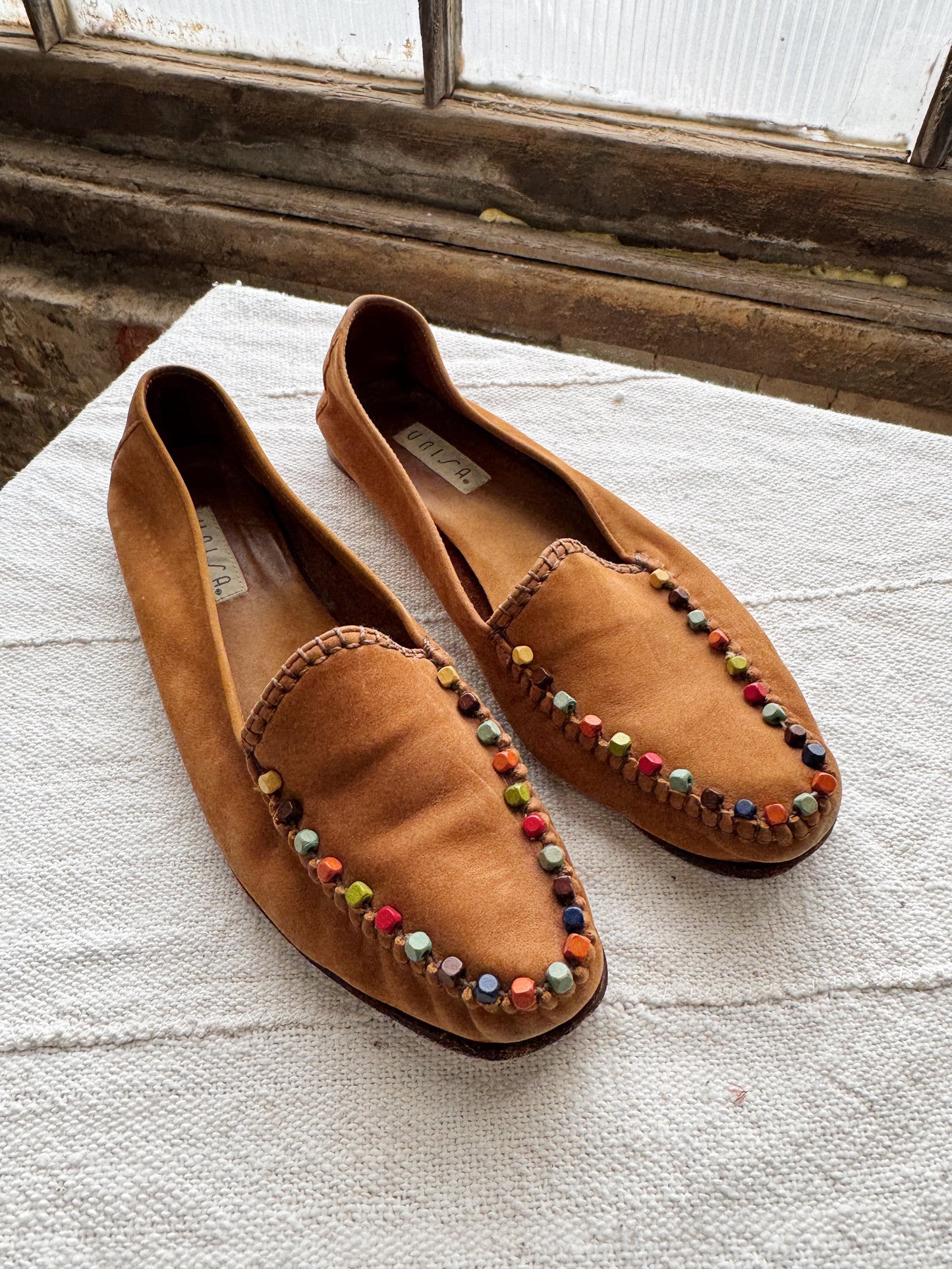 Unisa Suede and Beaded Loafer (10)