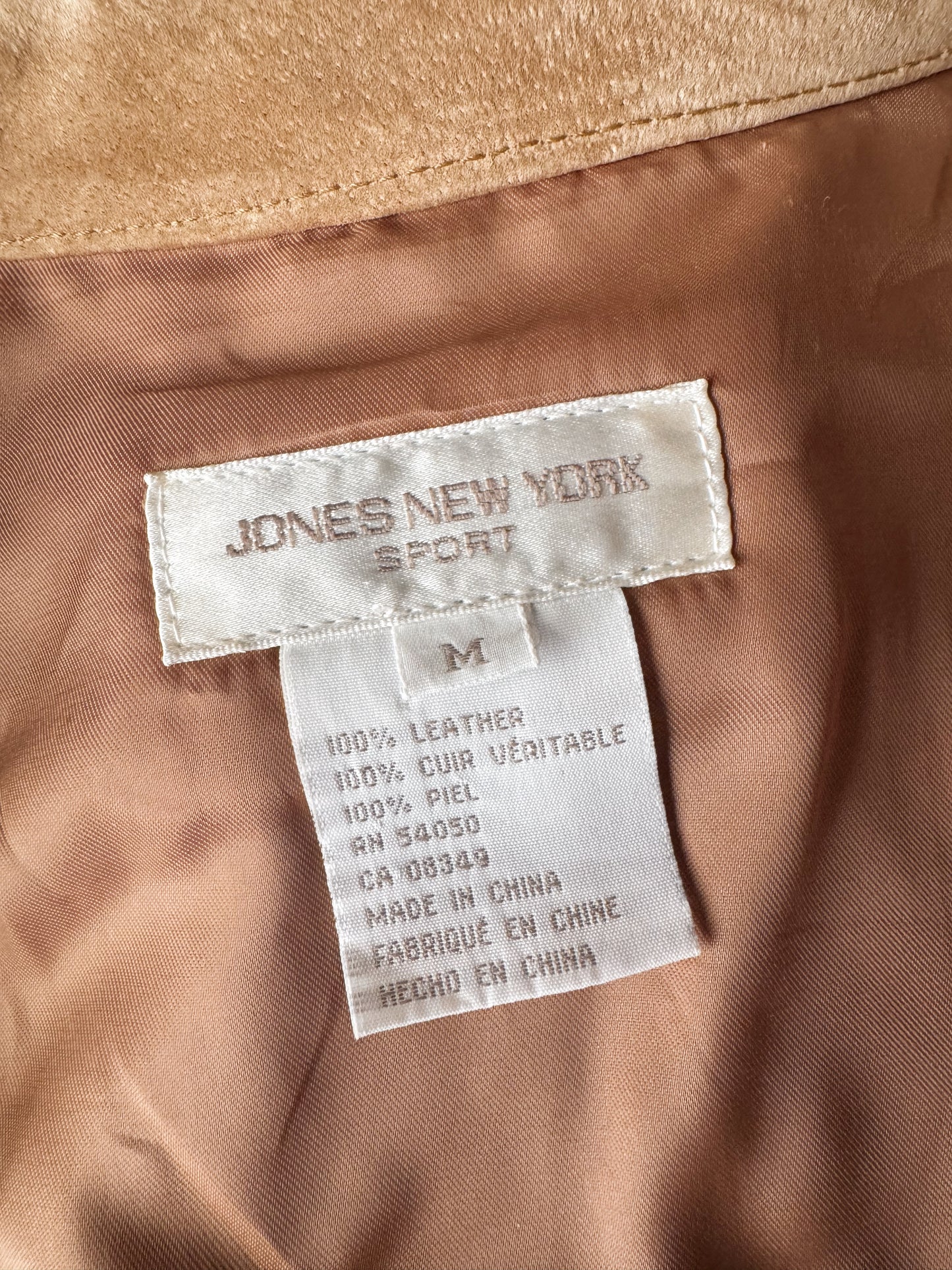 90s Brown Suede Shirt (M)