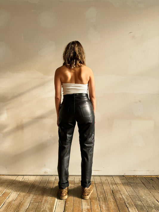 90s Hugo Buscati Leather Trouser