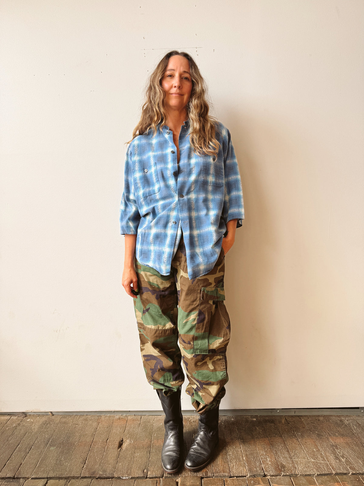 Reworked Sears 70s Plaid Flannel (M)