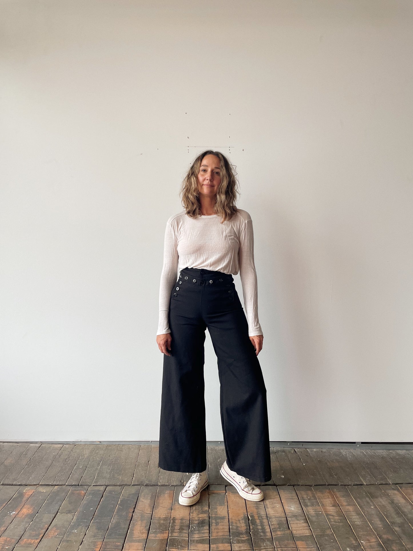 1960s US Navy Wool Wide-Leg Pant