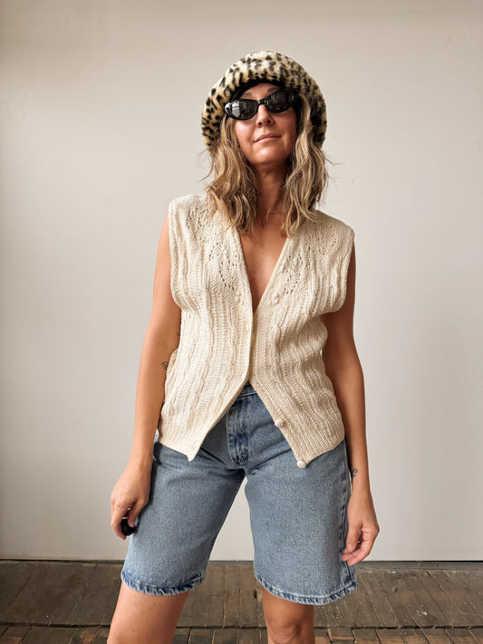 Silk Knit Vest (S)