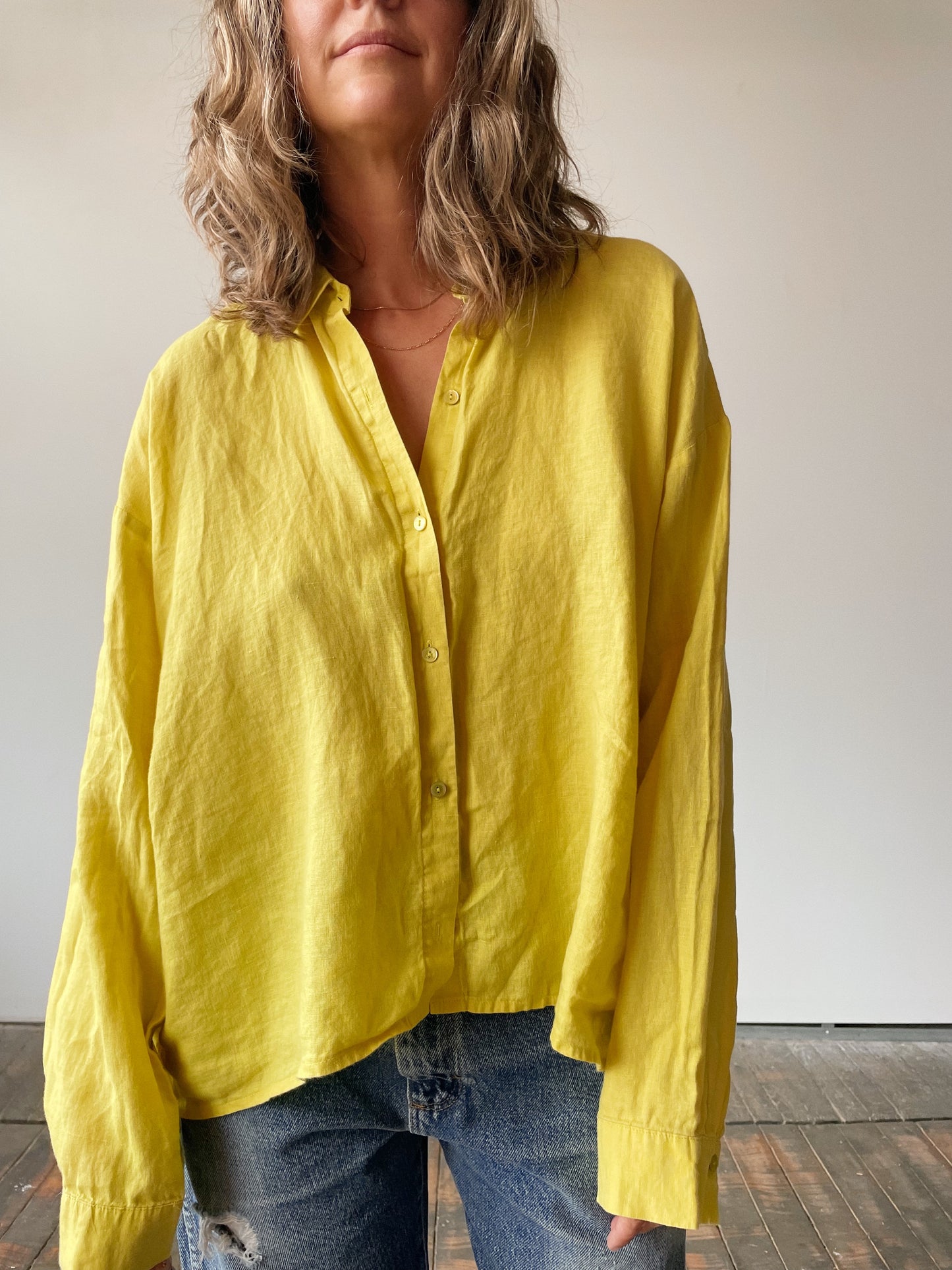 Marigold Linen Blouse