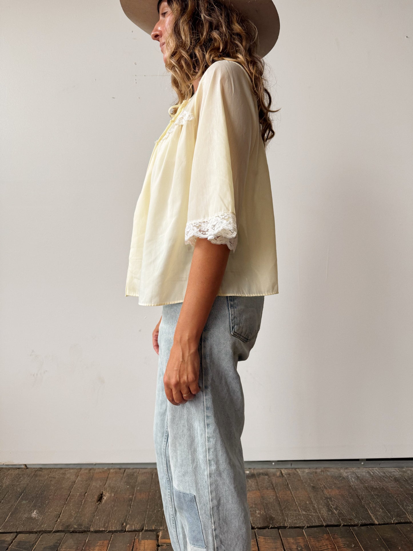 Yellow 1960s Bed Jacket (S)