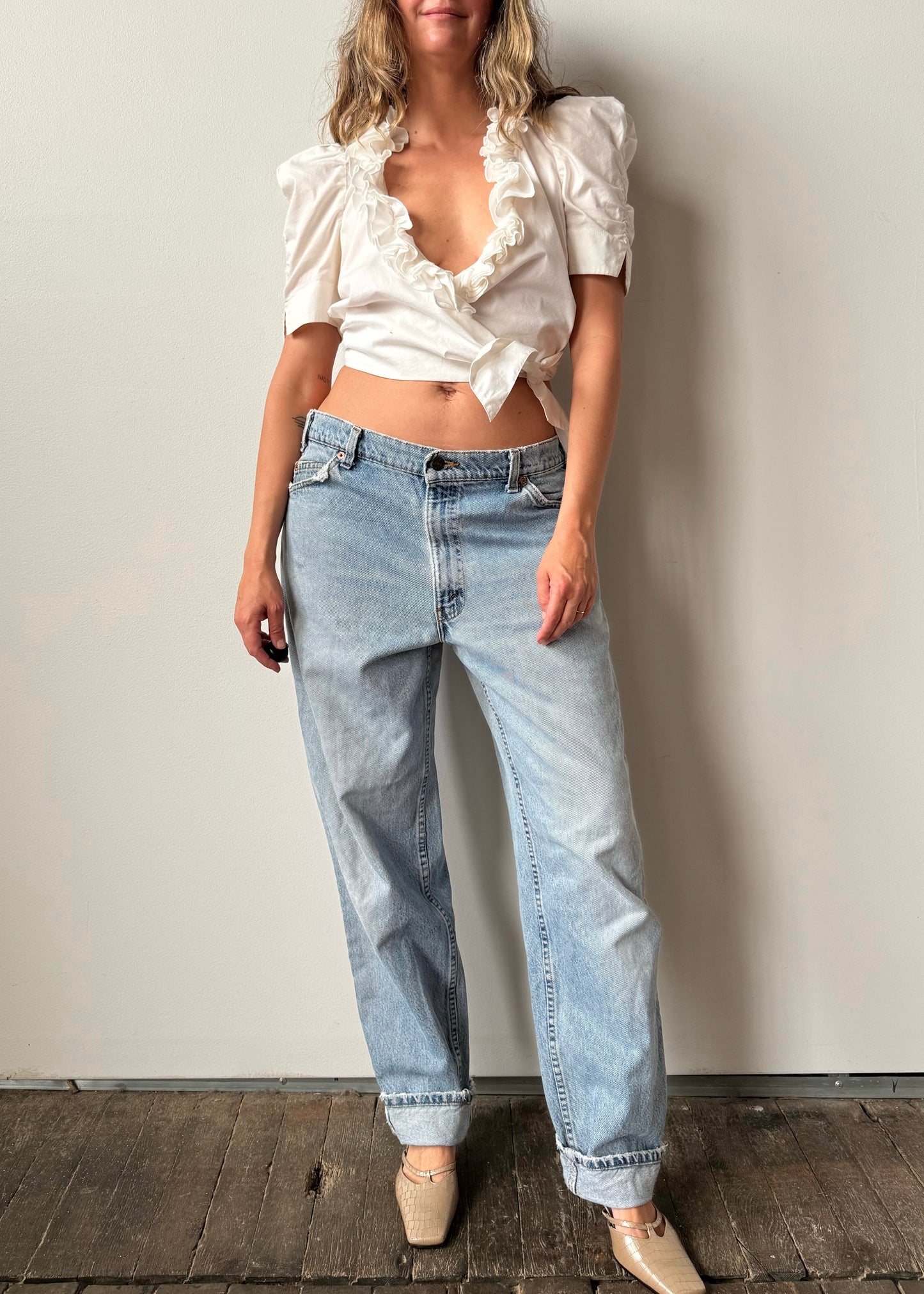 Levi's 550 Orange Tab Denim Jeans (35"x30")