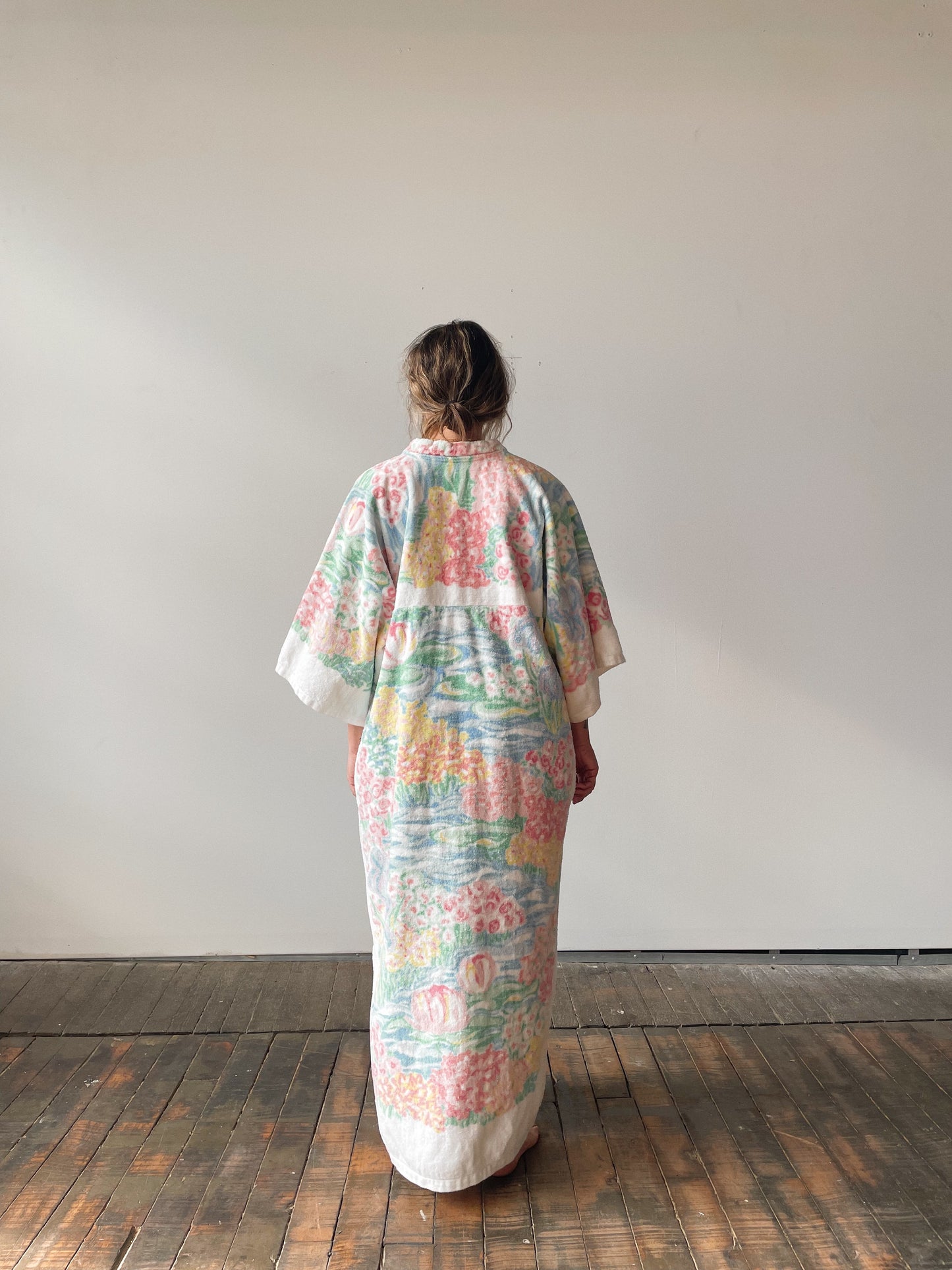 70s Towel Zip-front Robe (M)