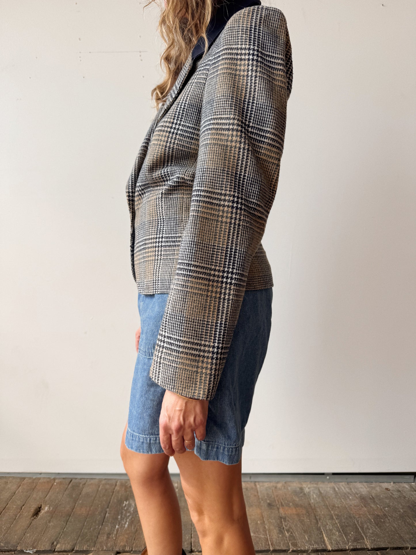 Duchess Camel and Navy Blazer (XS)