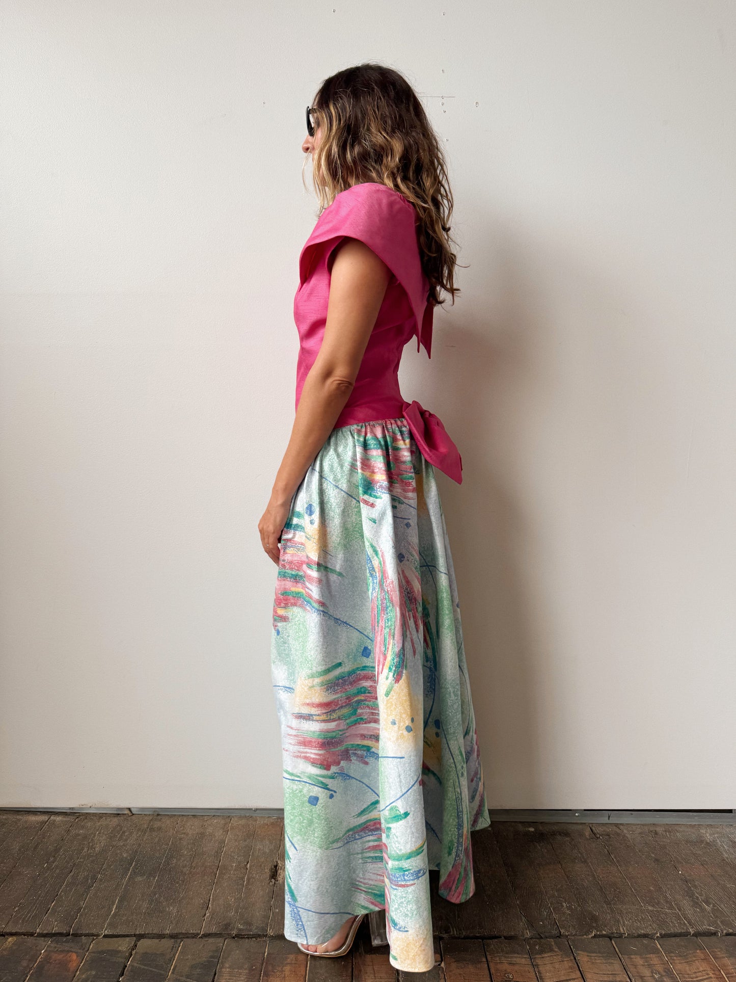 Two-Piece Handmade 90s Evening Dress (M)