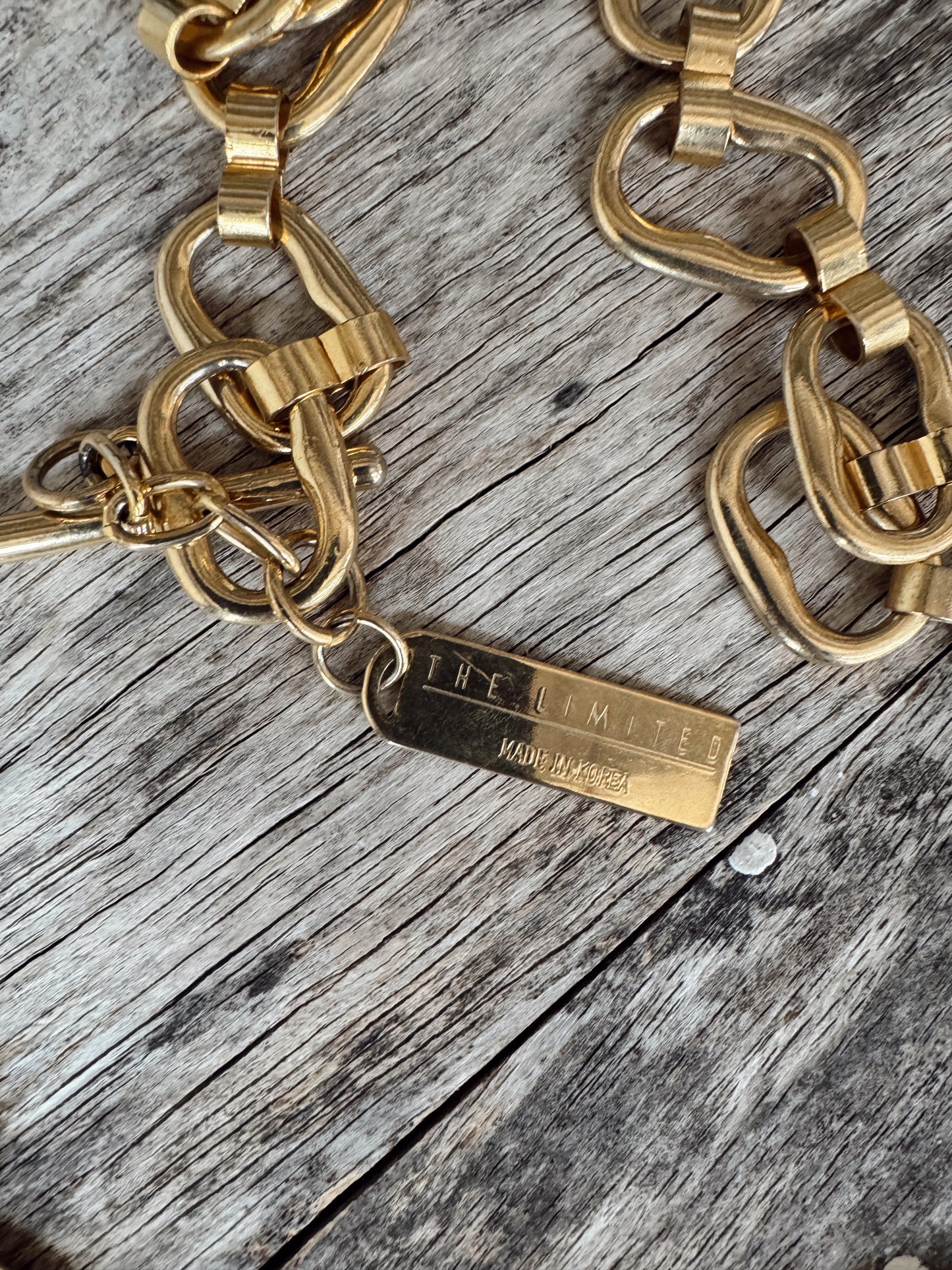 The Limited 90s Gold Tone Chain 90s Belt