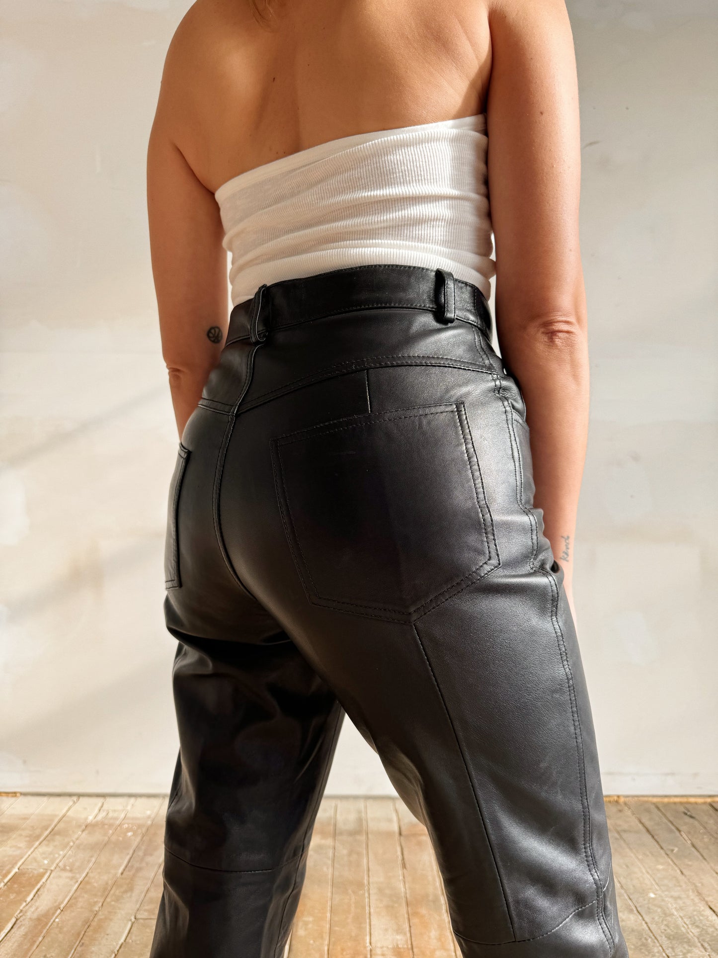 90s Hugo Buscati Leather Trouser