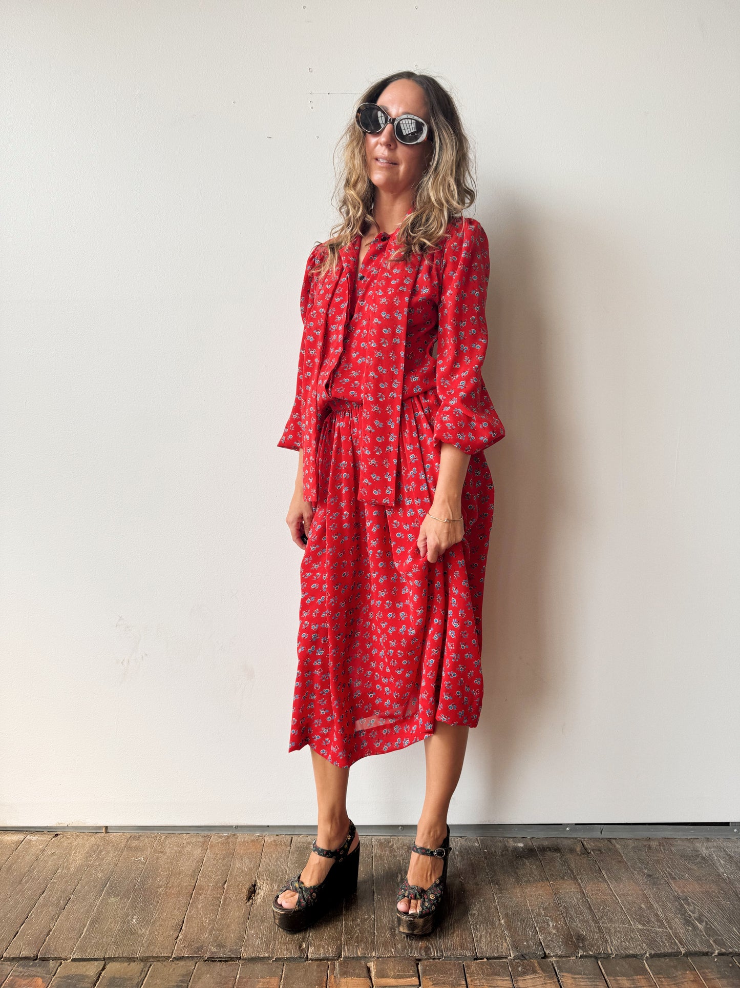 Floral 90s Skirt Set (M)