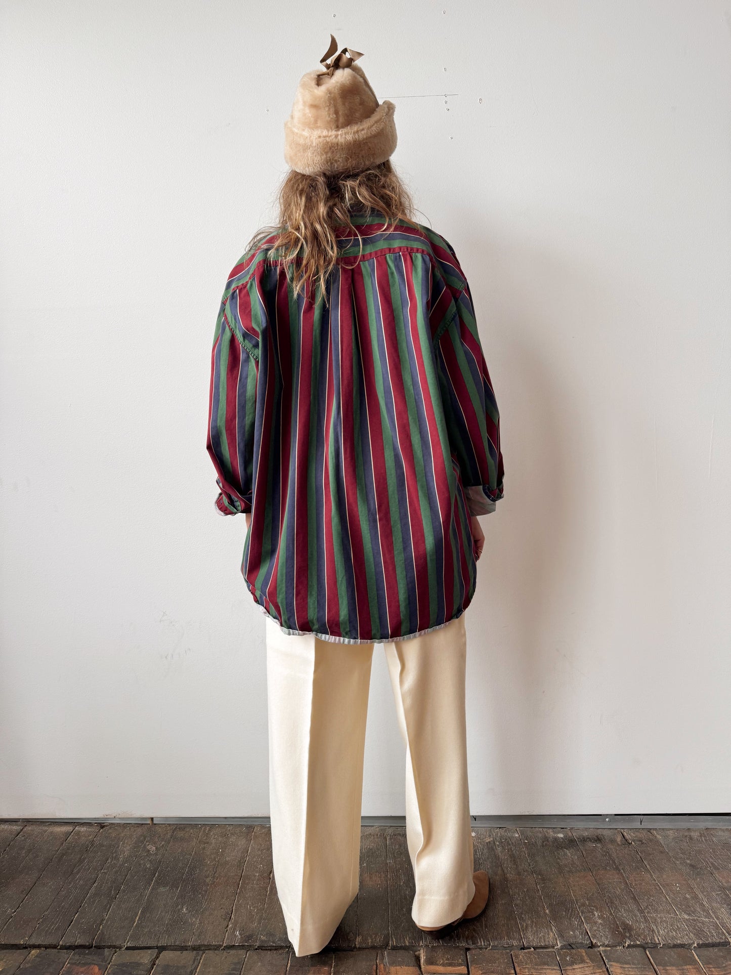 Julian Striped 90s Mens Button Down Shirt (XXL)