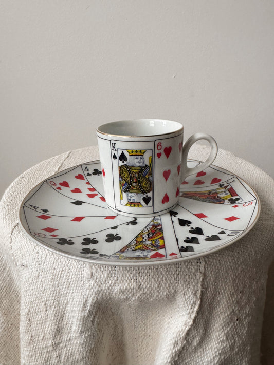 Horchow Cards Espresso Cup and Plate