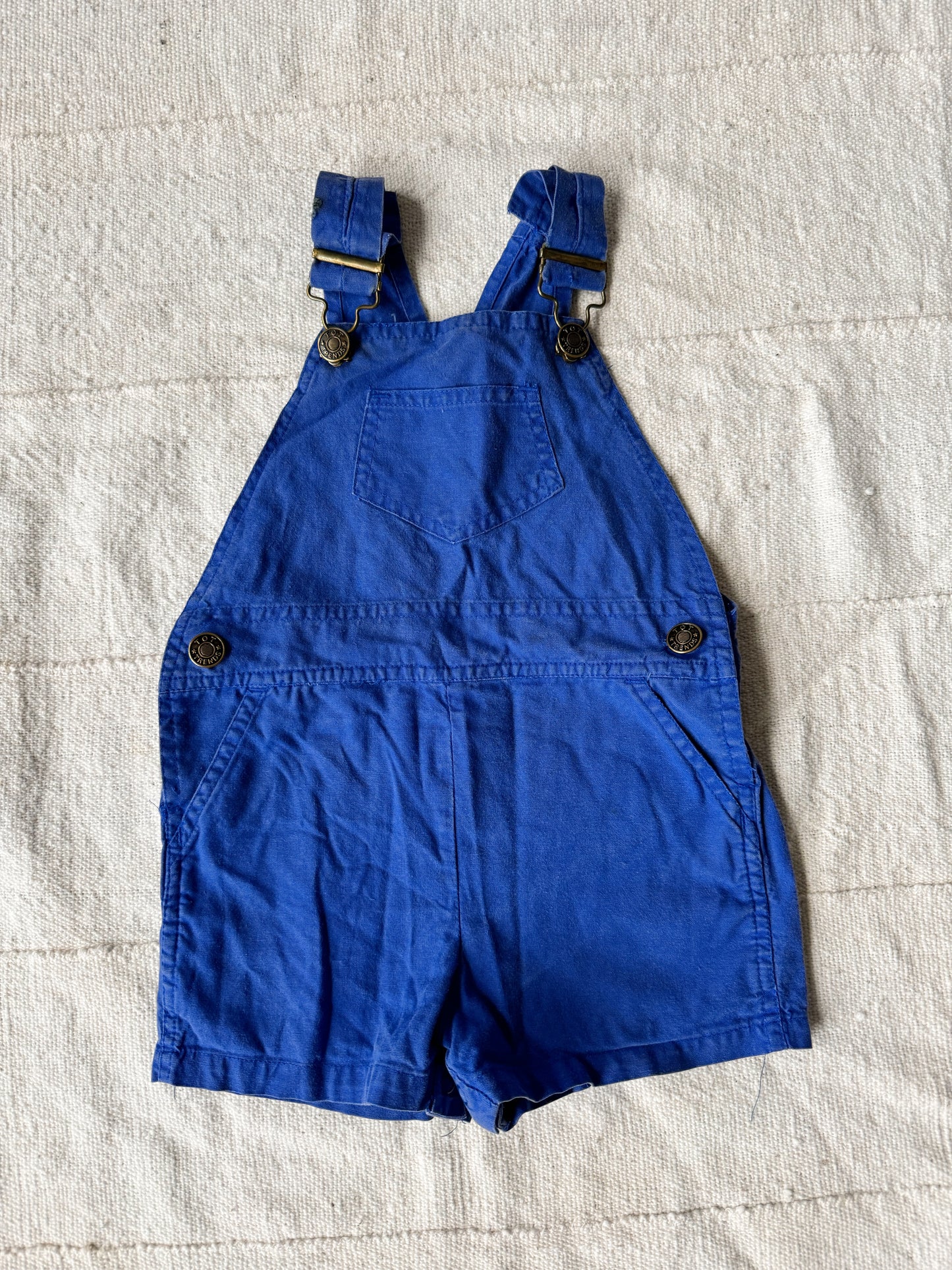 Tot Trends Blue Short Overalls (12m)