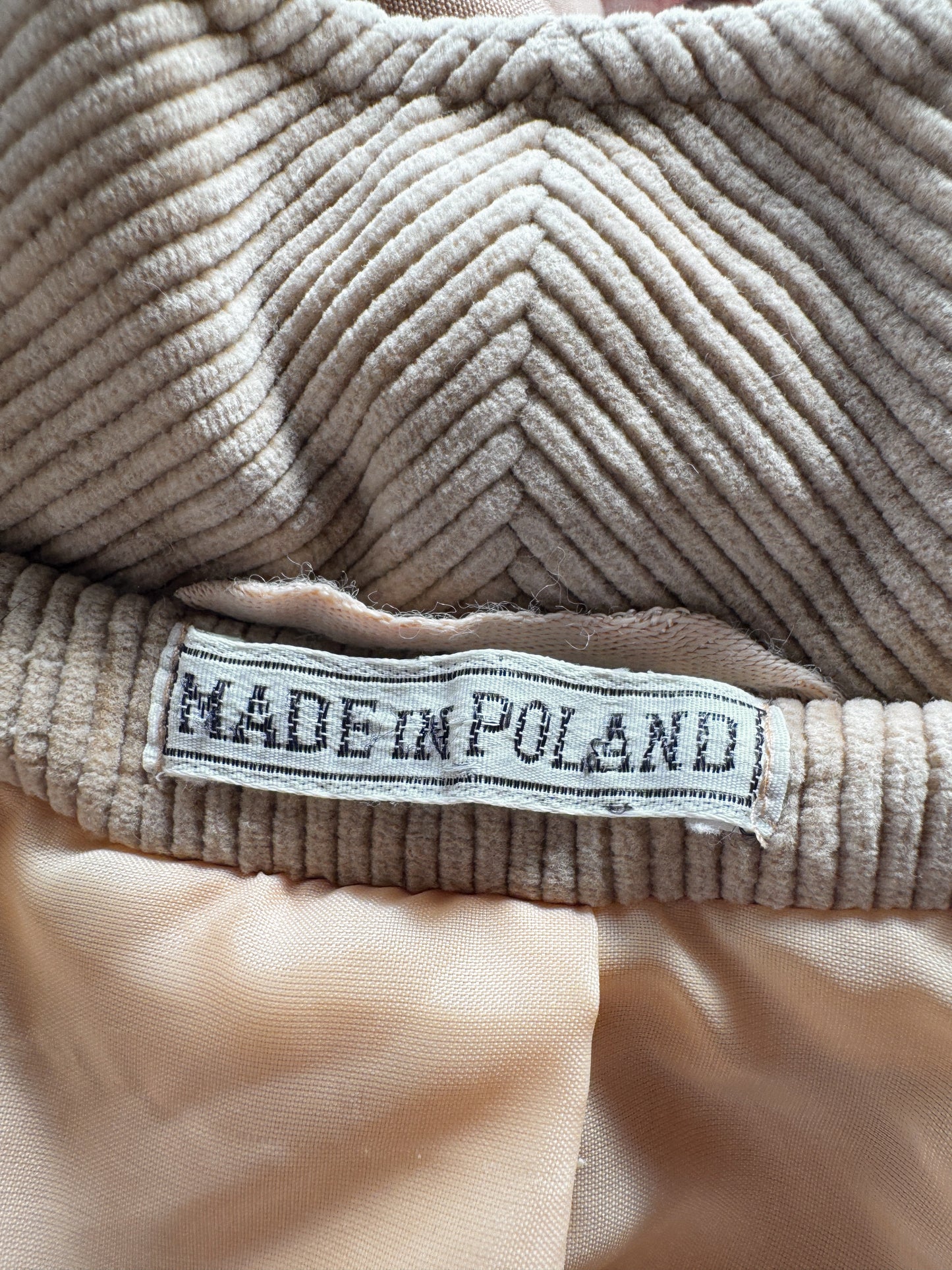 Made in Poland Cape with Corduroy Details