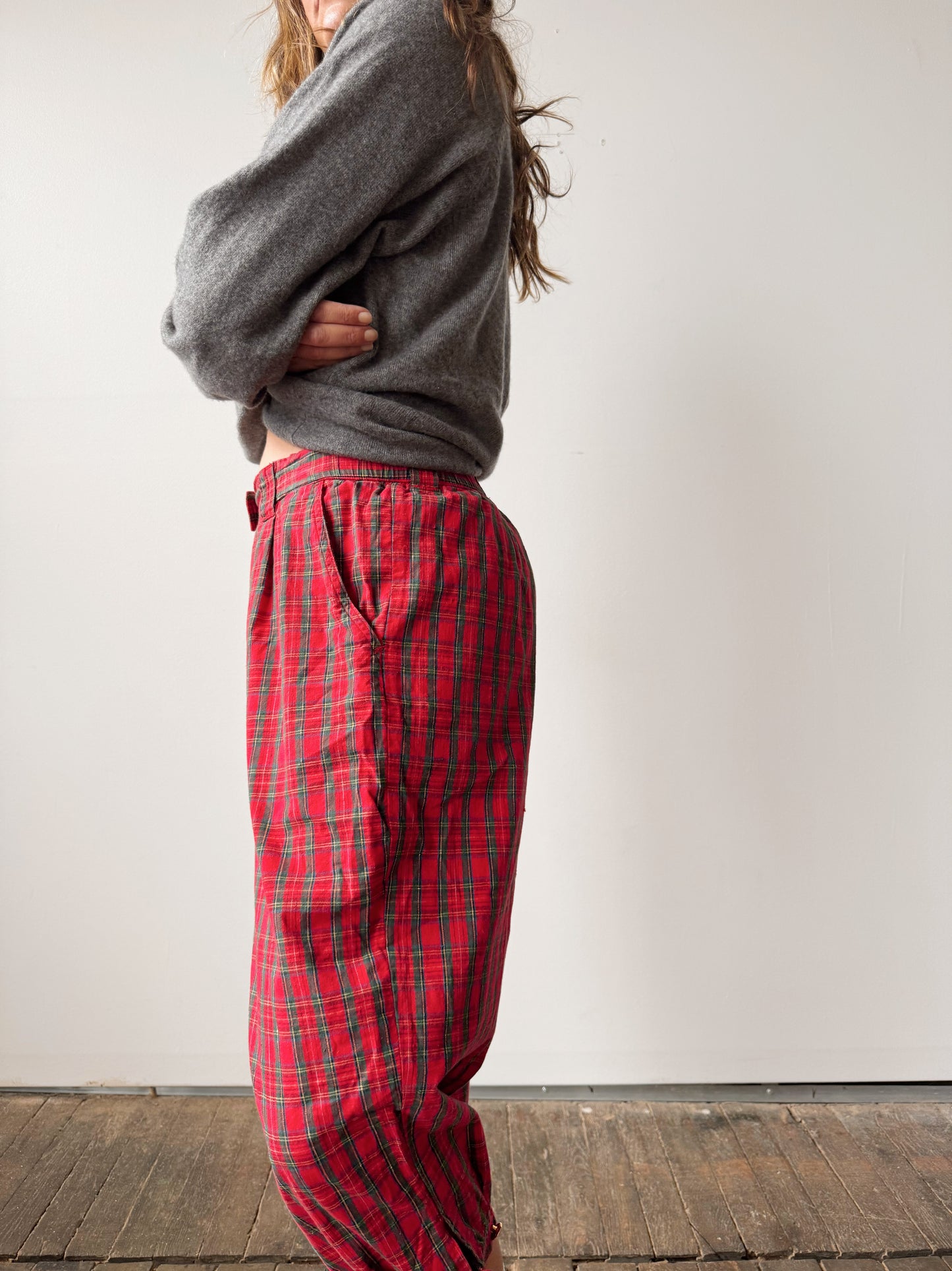 90s Plaid Trouser Pant (29")