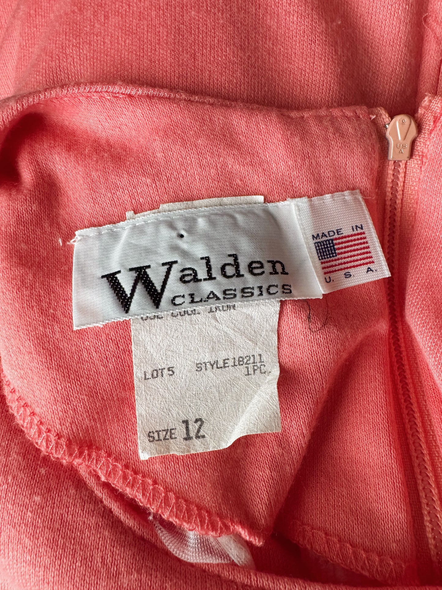 Coral Dolamn Sleeve Dress with Belt (M)