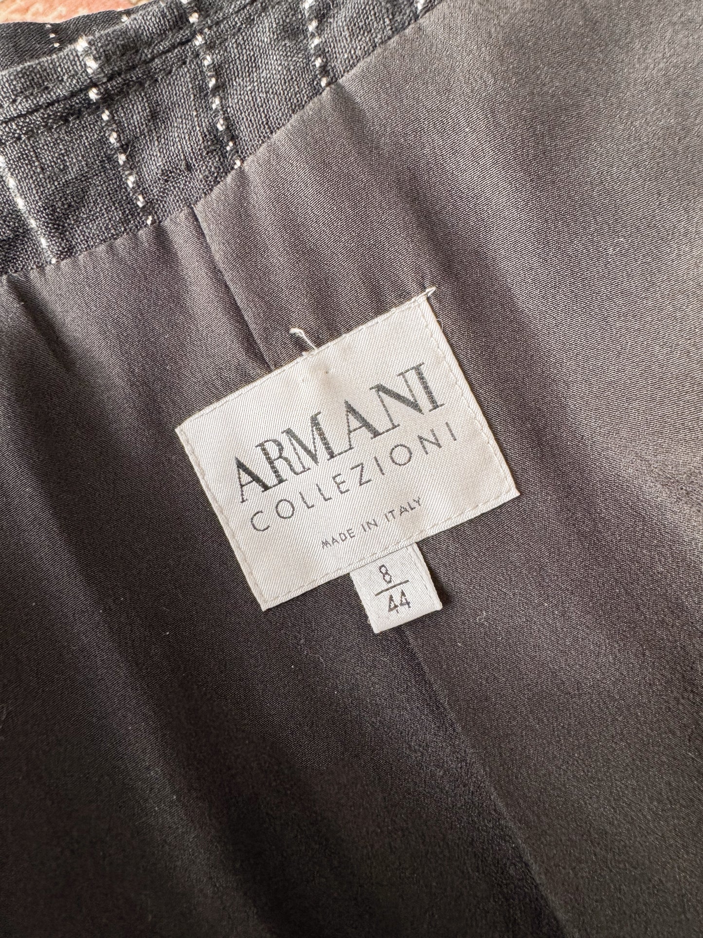 Armani Collezioni Linen Pinstripe Blazer (M)