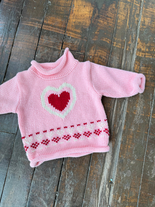 V-Day Heart Sweater (12mth)