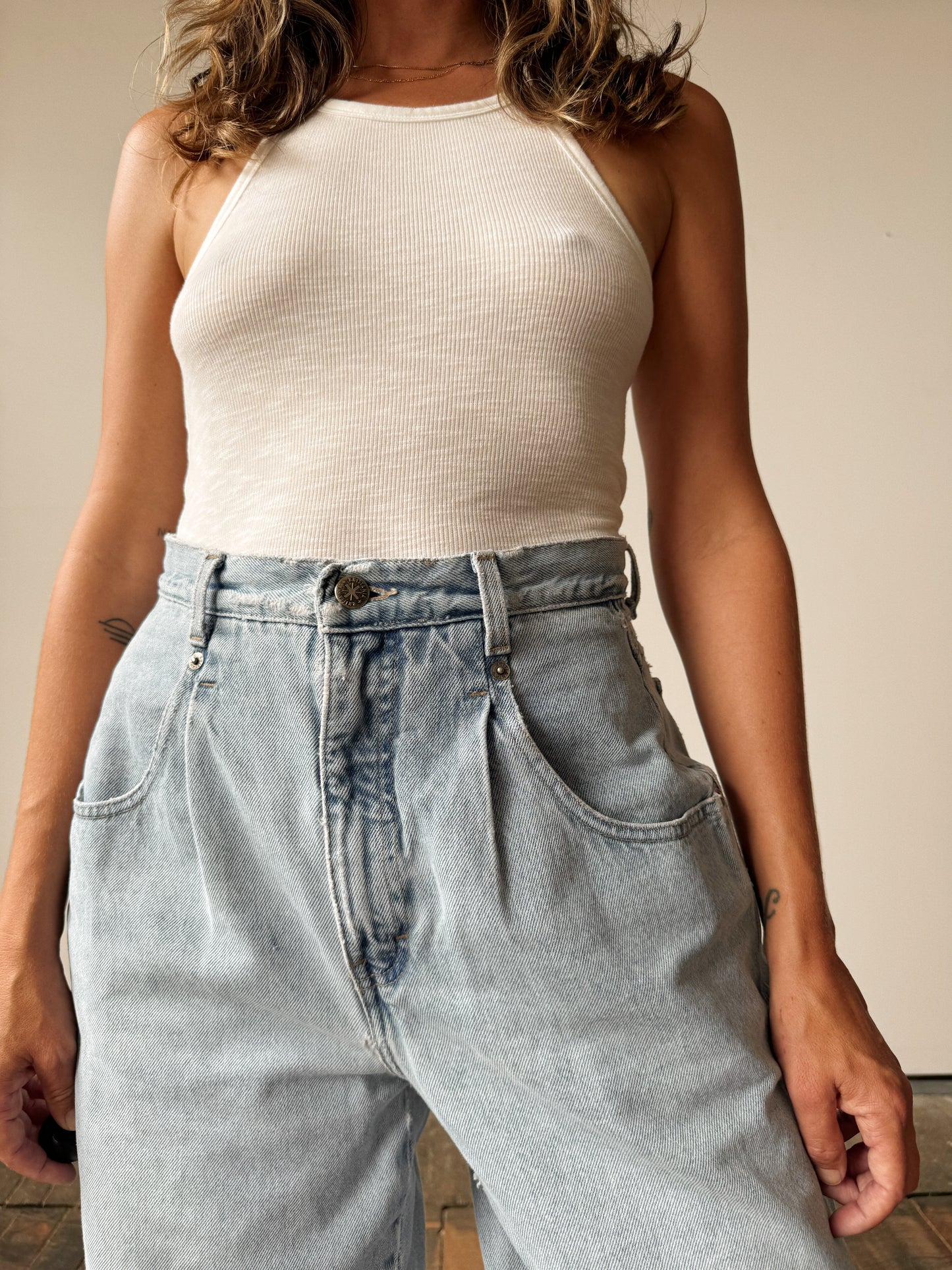 Pleated Peg Denim (29")