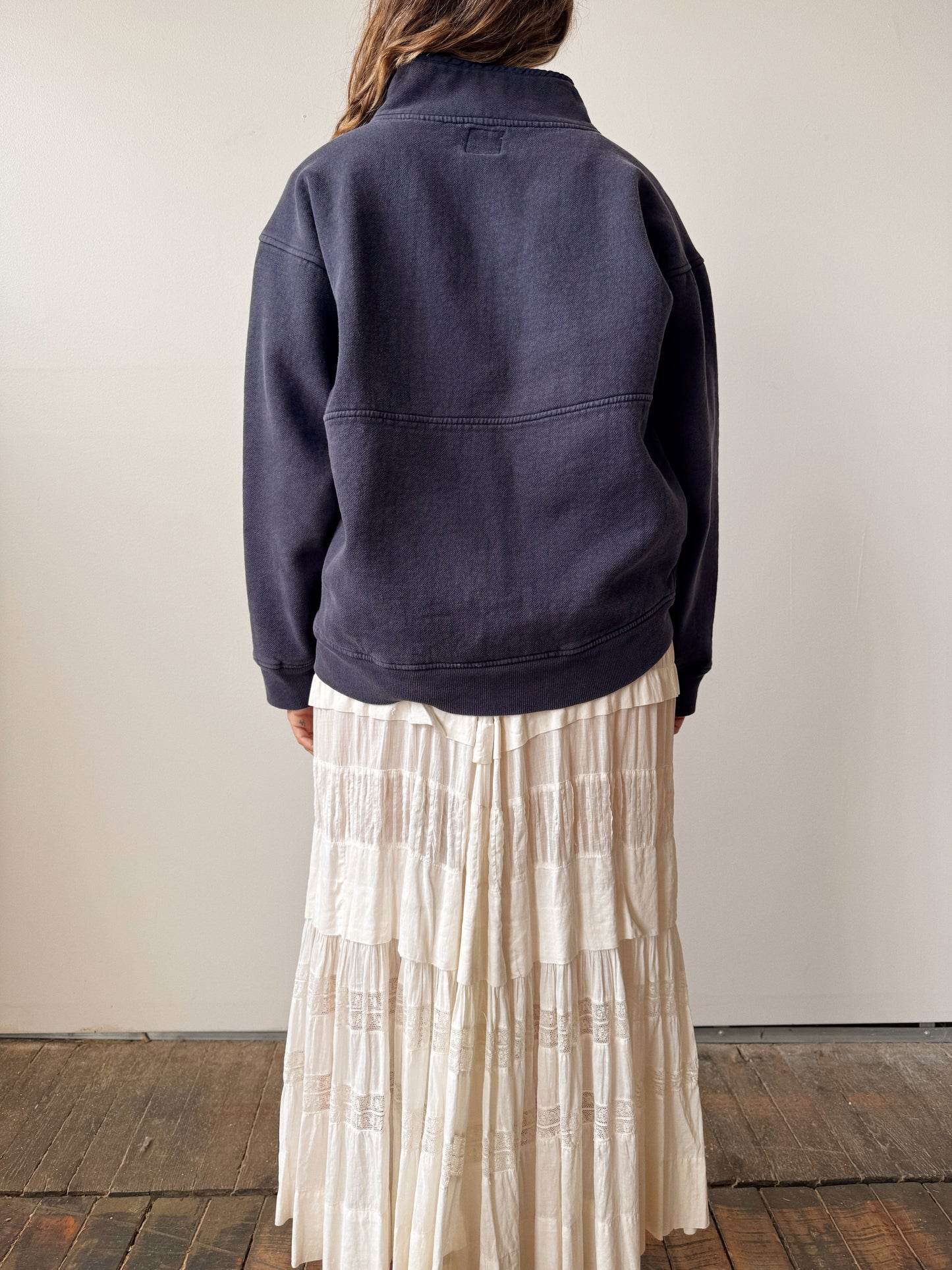 Navy Heavy Half-Zip 90s Gap Sweater (M)