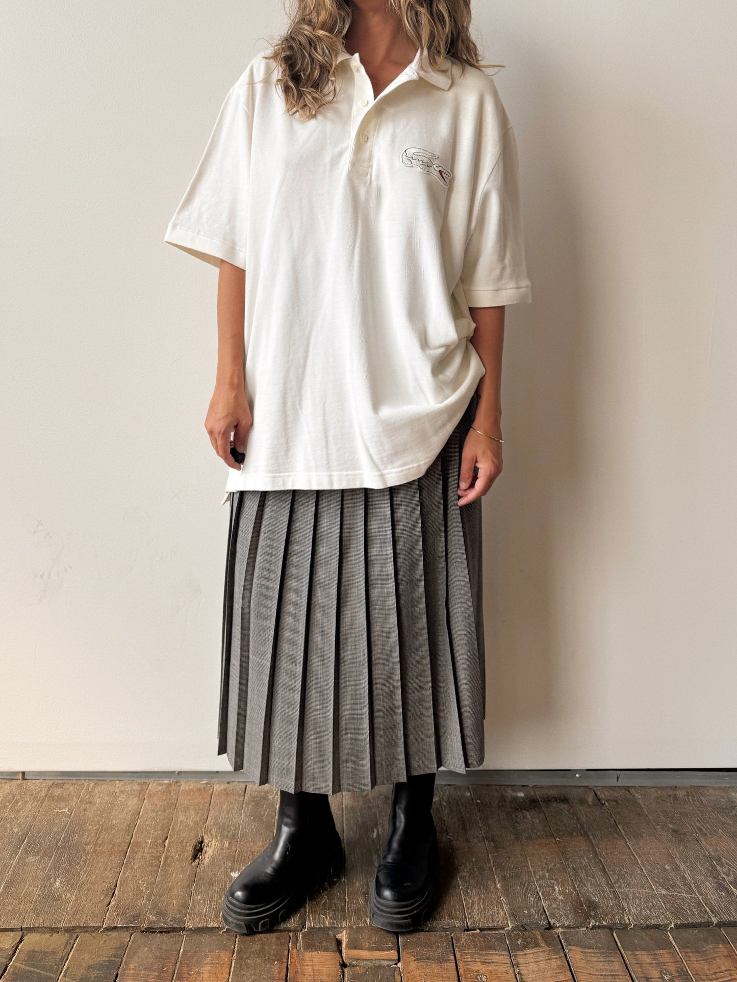 White 00s Lacoste Polo (XL)