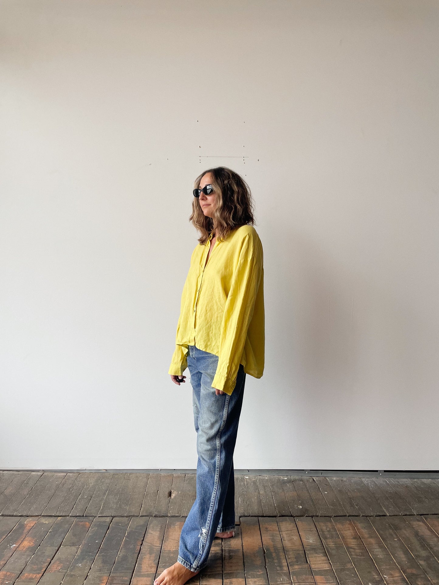 Marigold Linen Blouse