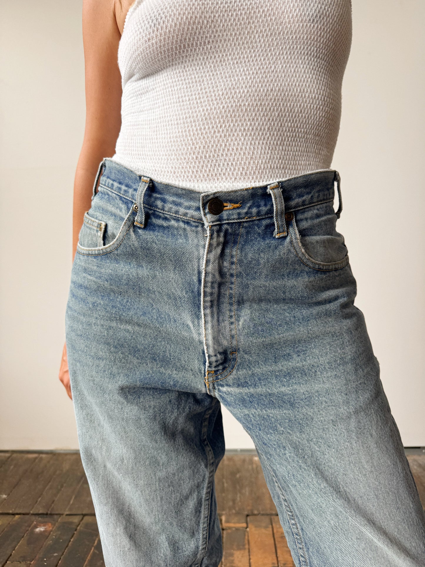 Dark Wash 90s Patchwork Denim (31"x29")