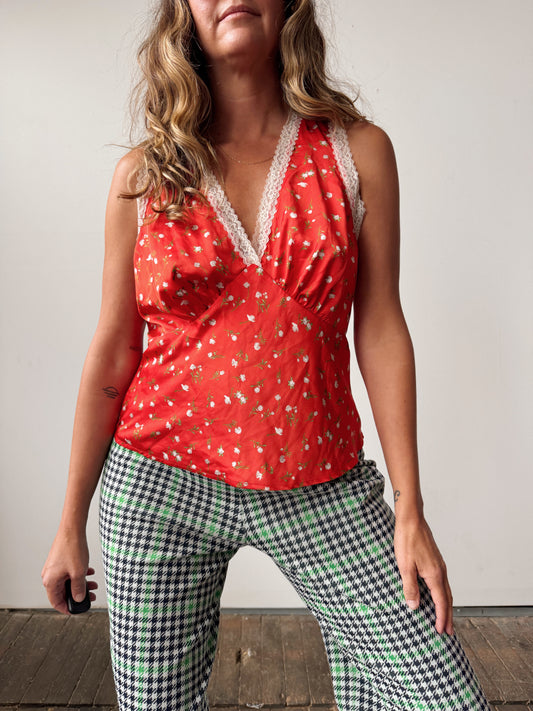 Lace Trim Wayf Blouse (M)