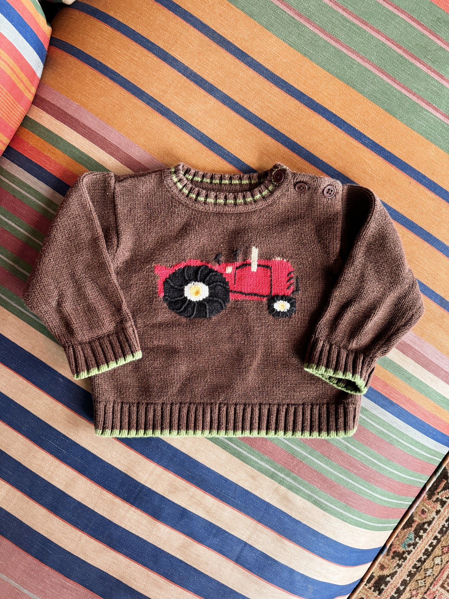 Tractor Crewneck Sweater (12m)