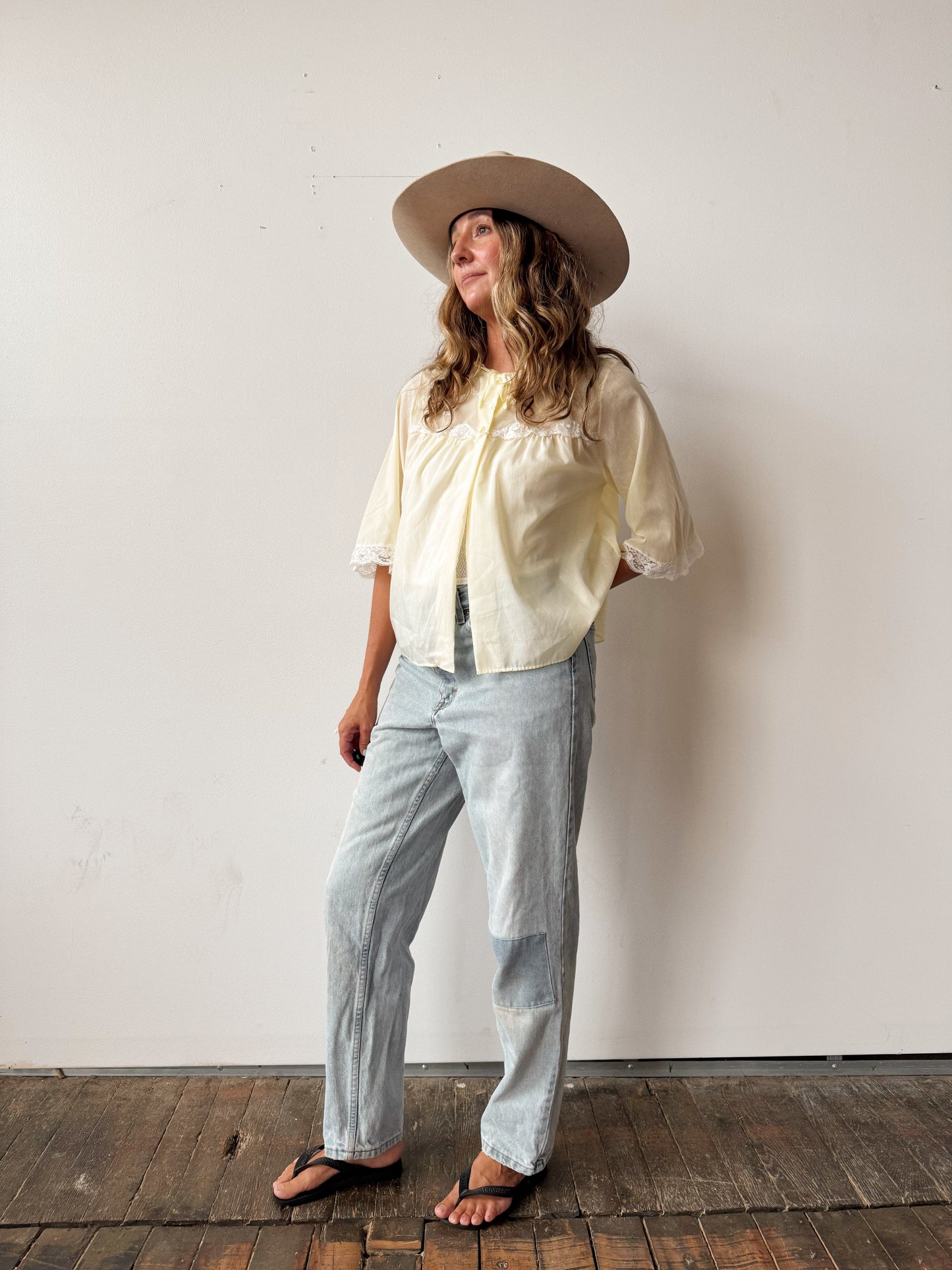 Yellow 1960s Bed Jacket (S)