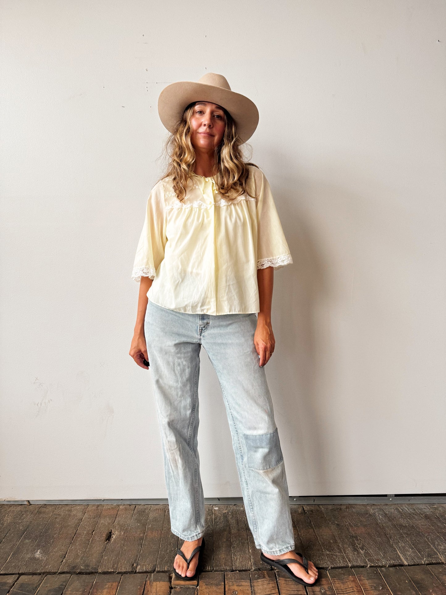 Yellow 1960s Bed Jacket (S)