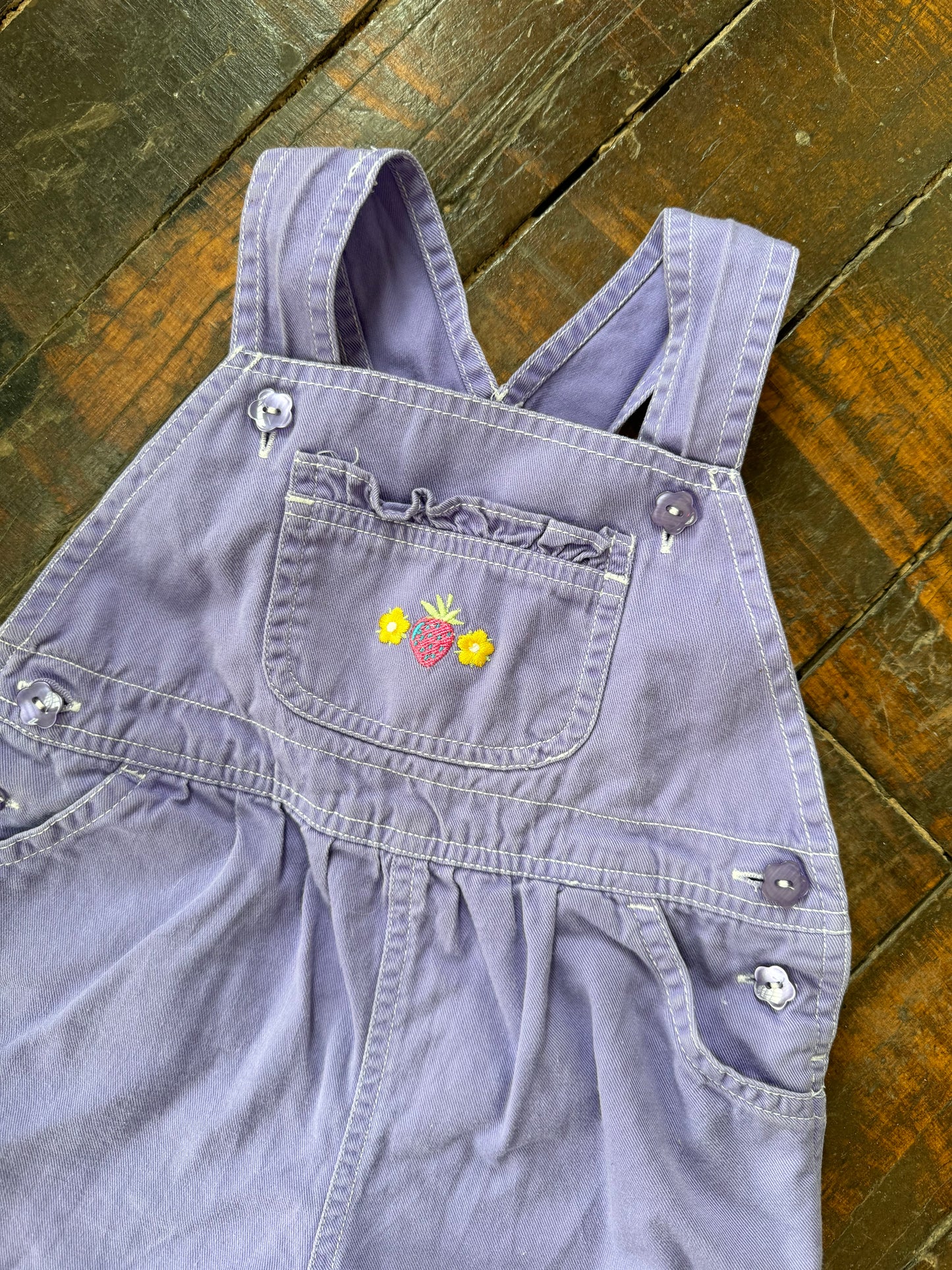 90s Lilac Girly Overalls (2T)