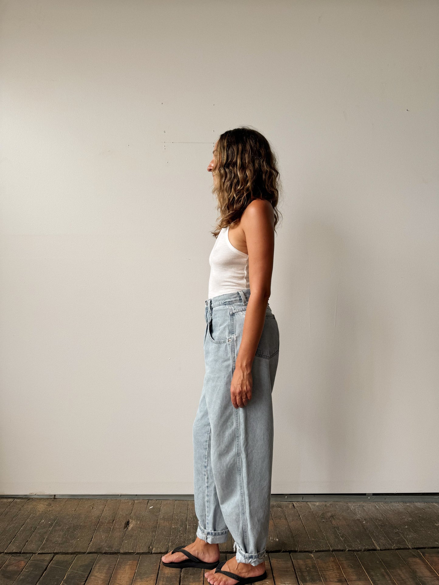 Pleated Peg Denim (29")