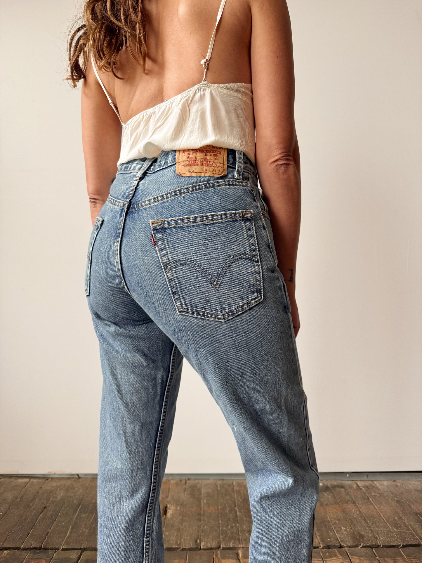 Levi's 505 Straight Leg Denim Jeans (28")