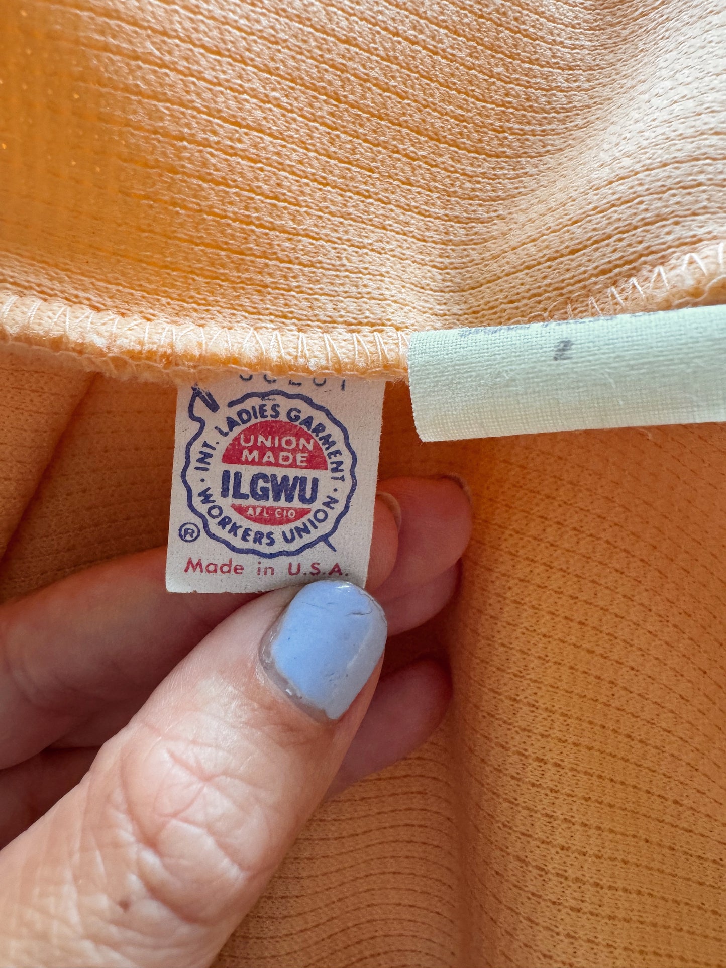 Unionmade 70s Peach Shift Dress (M)