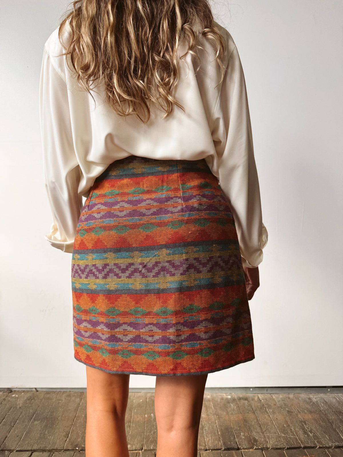 Italian Made 90s The Limited Southwest Wrap Skirt (28")