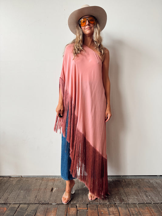 Cult Gaia Ayla One-Shoulder Fringe Top (XS)