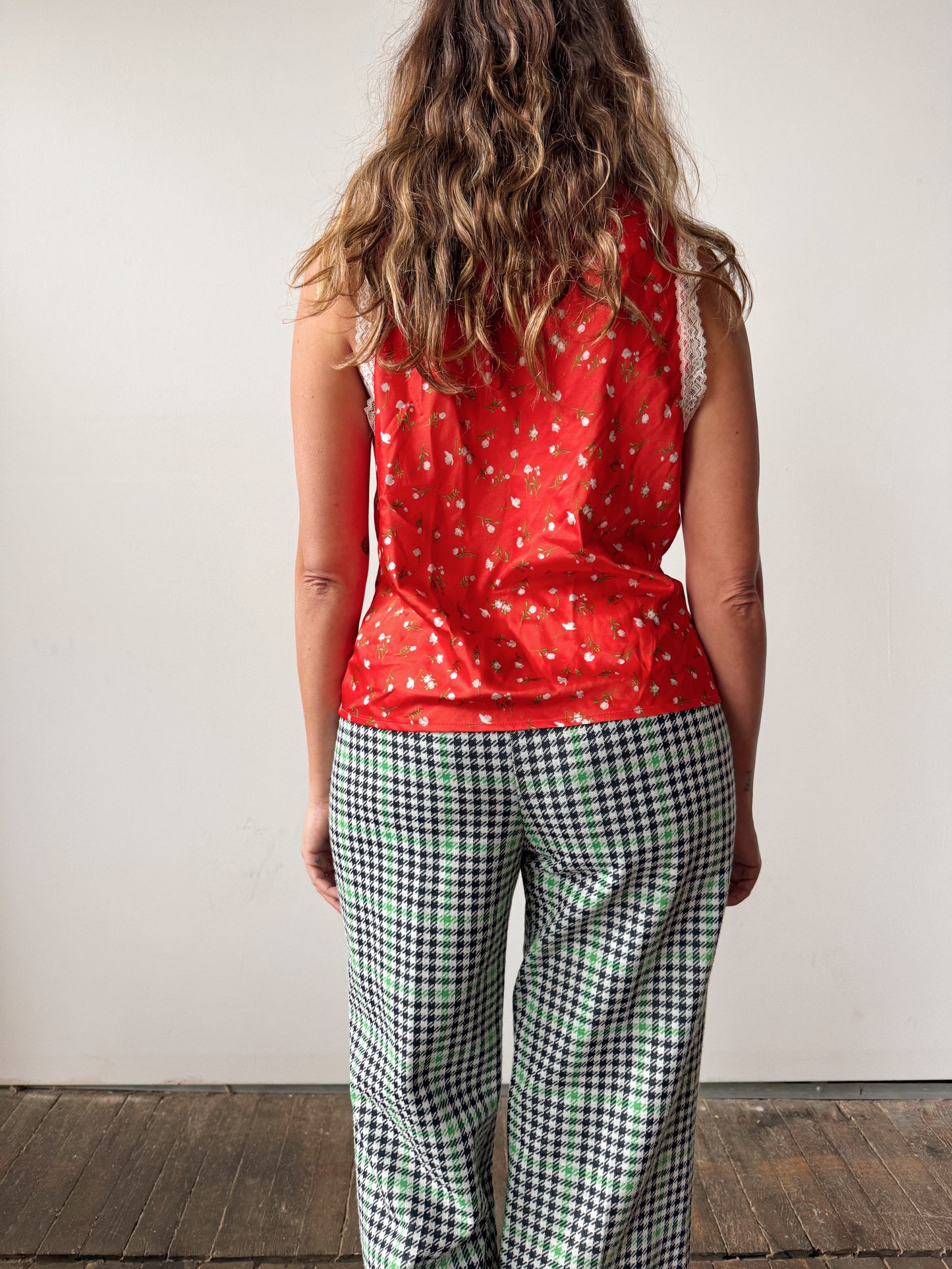 Lace Trim Wayf Blouse (M)