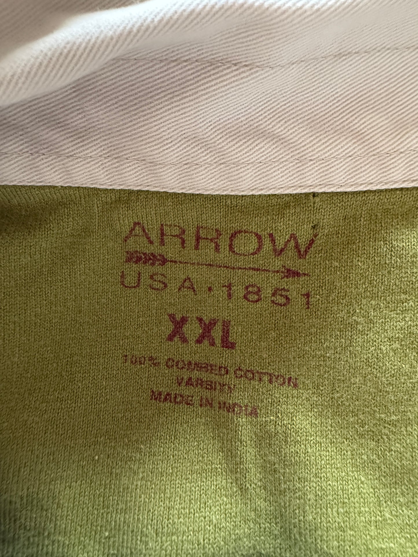 Arrow Oversize Rugby Combed Cotton Top (XXL)