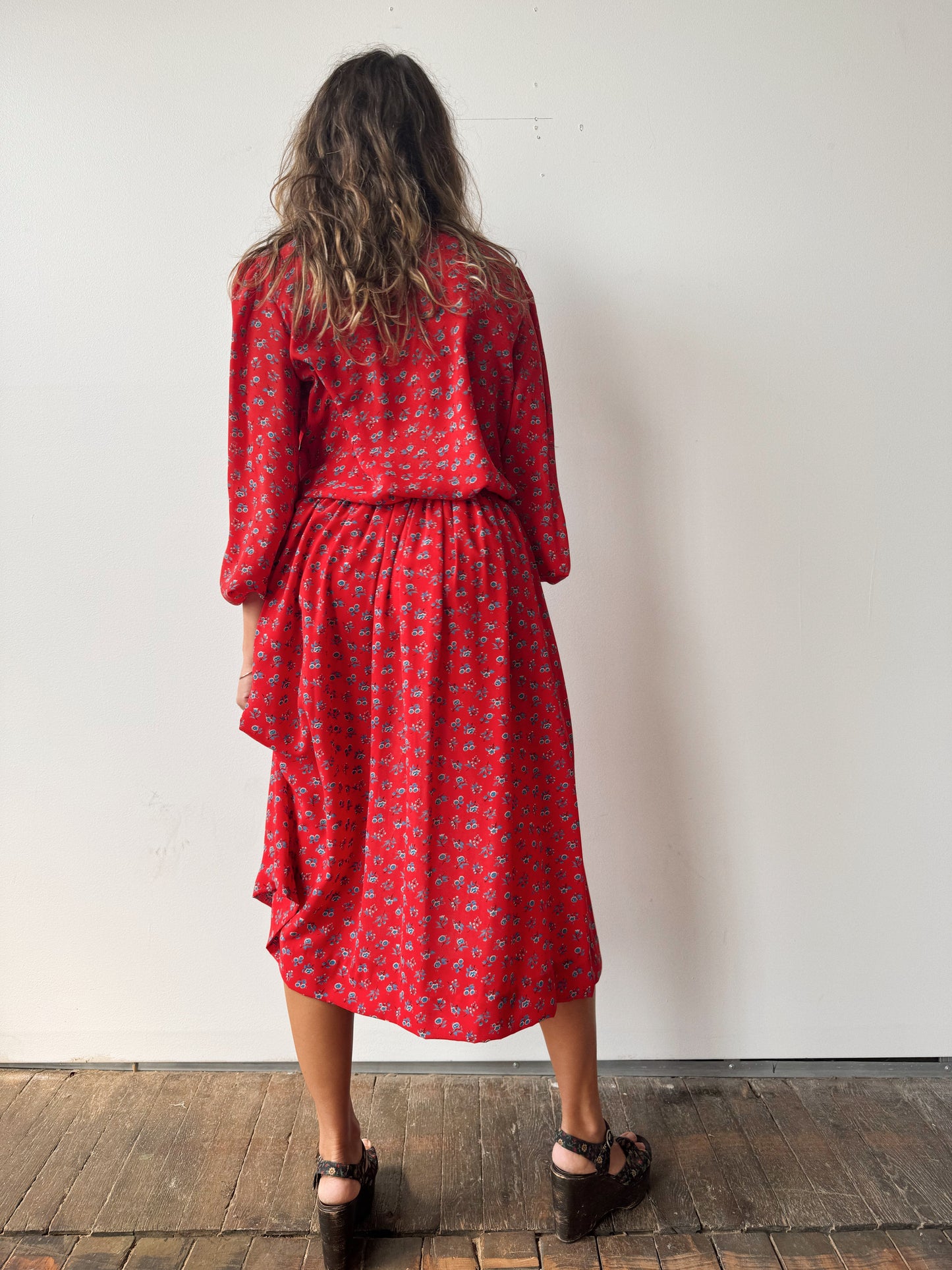 Floral 90s Skirt Set (M)