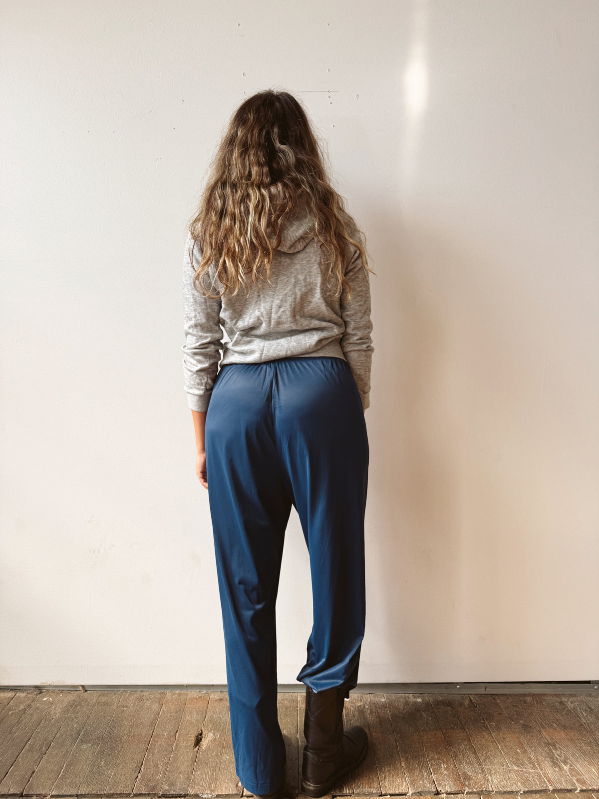 Blue Nylon Vanity Fair 80s Soft Pant (L)