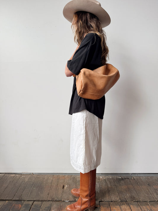 Leather Vintage Duffel Purse