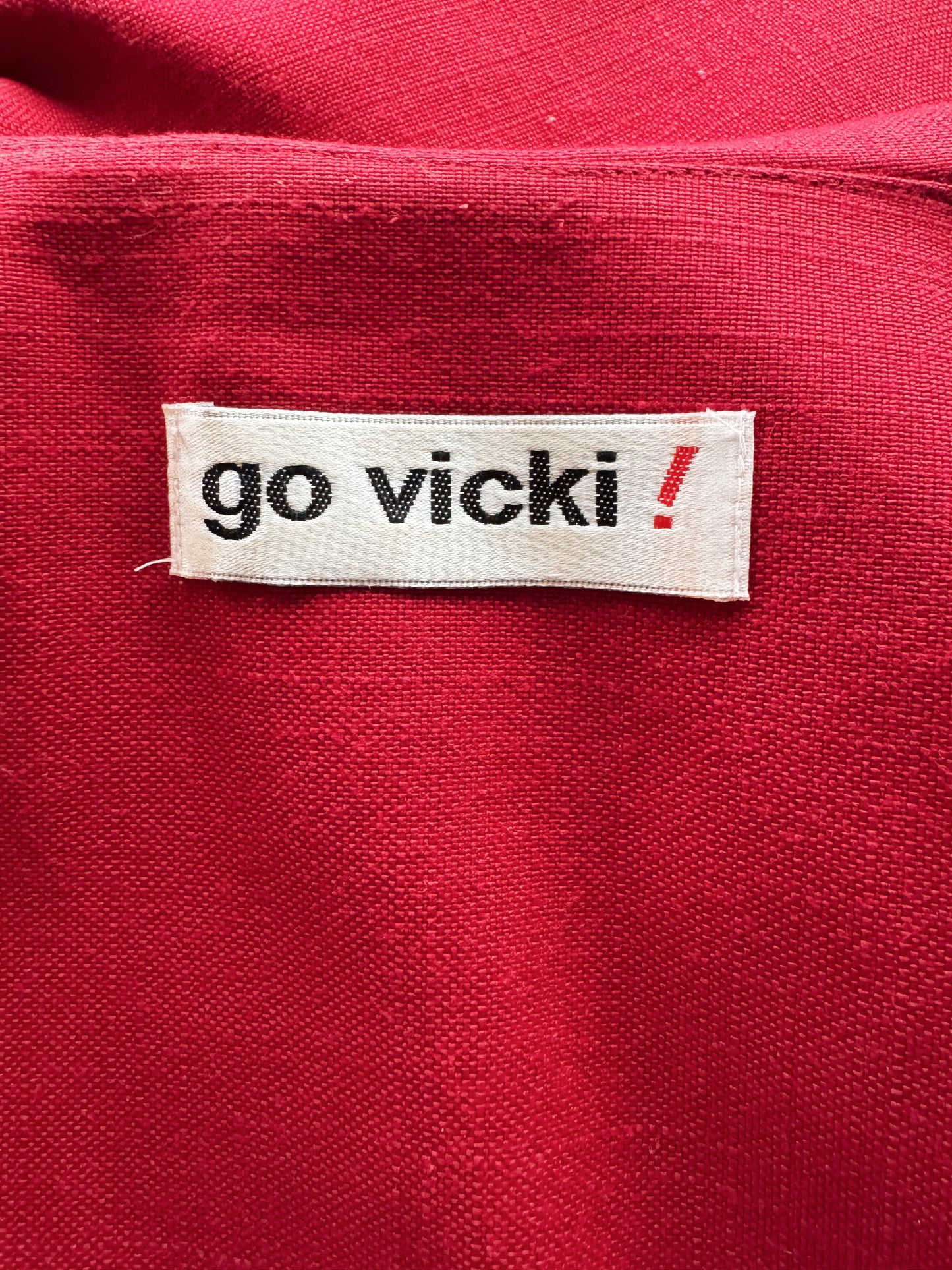 80s Ruby and Applique Blouse Jacket (M)