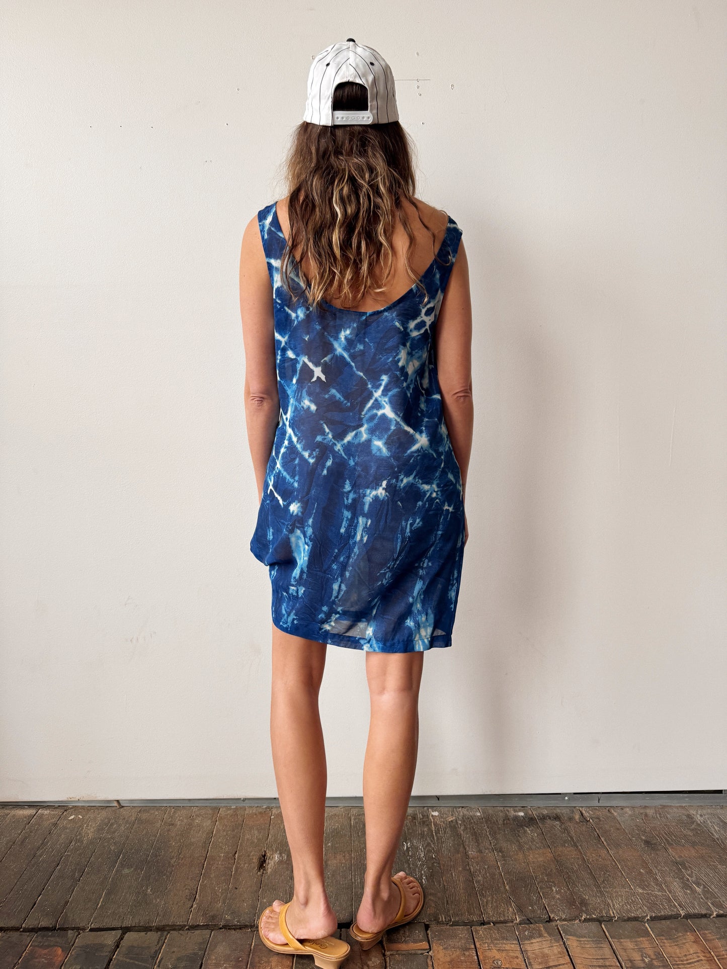 90s La Pearl Oceano Water Coverup Dress (M)